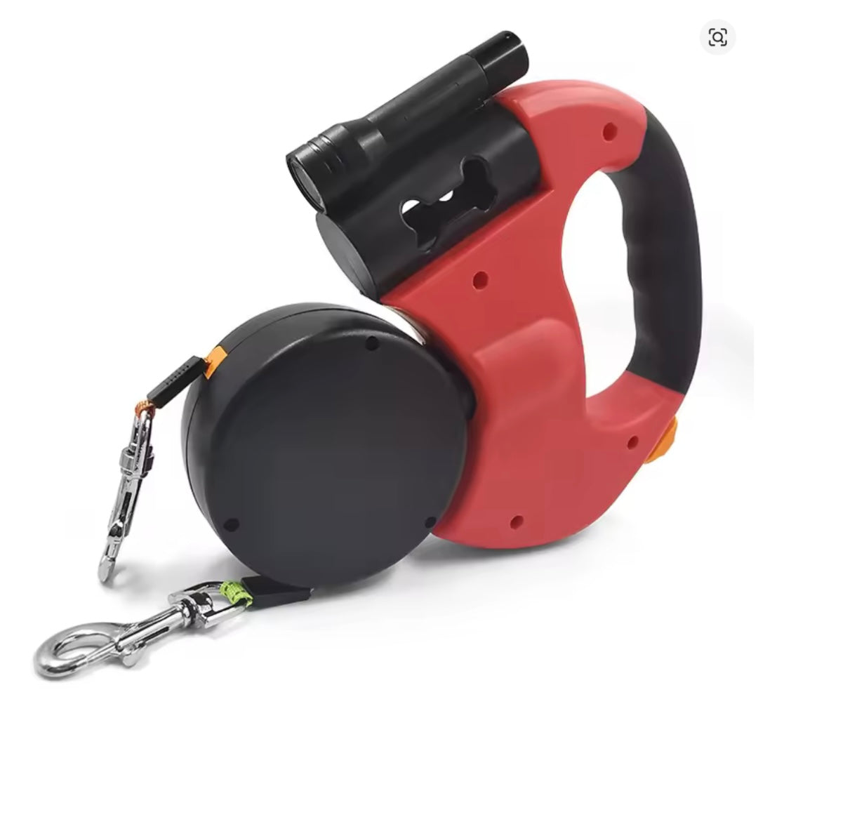 3M Retractable Dog Leash – Double, LED, Tangle-Free