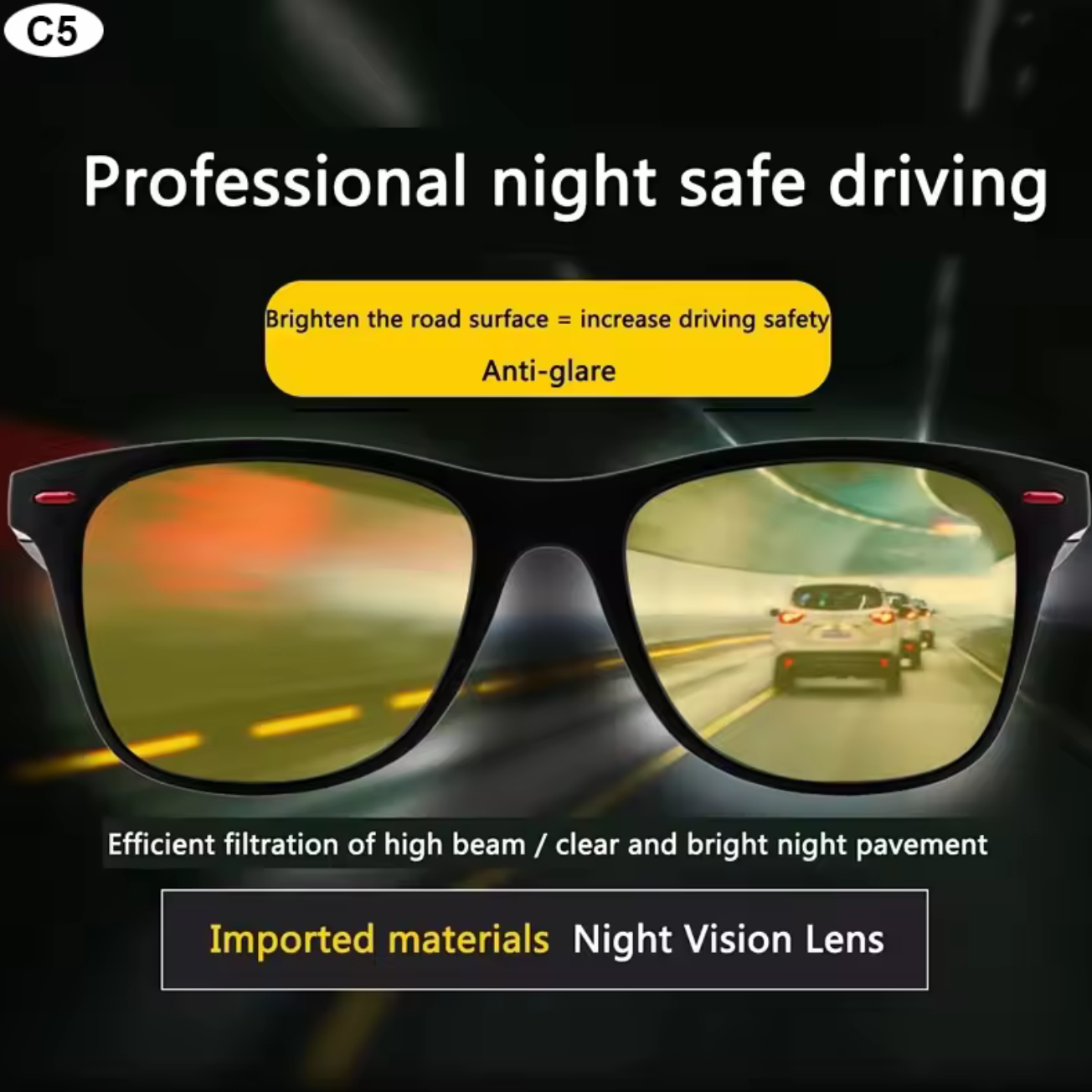 Night Vision Driving Glasses – Polarized