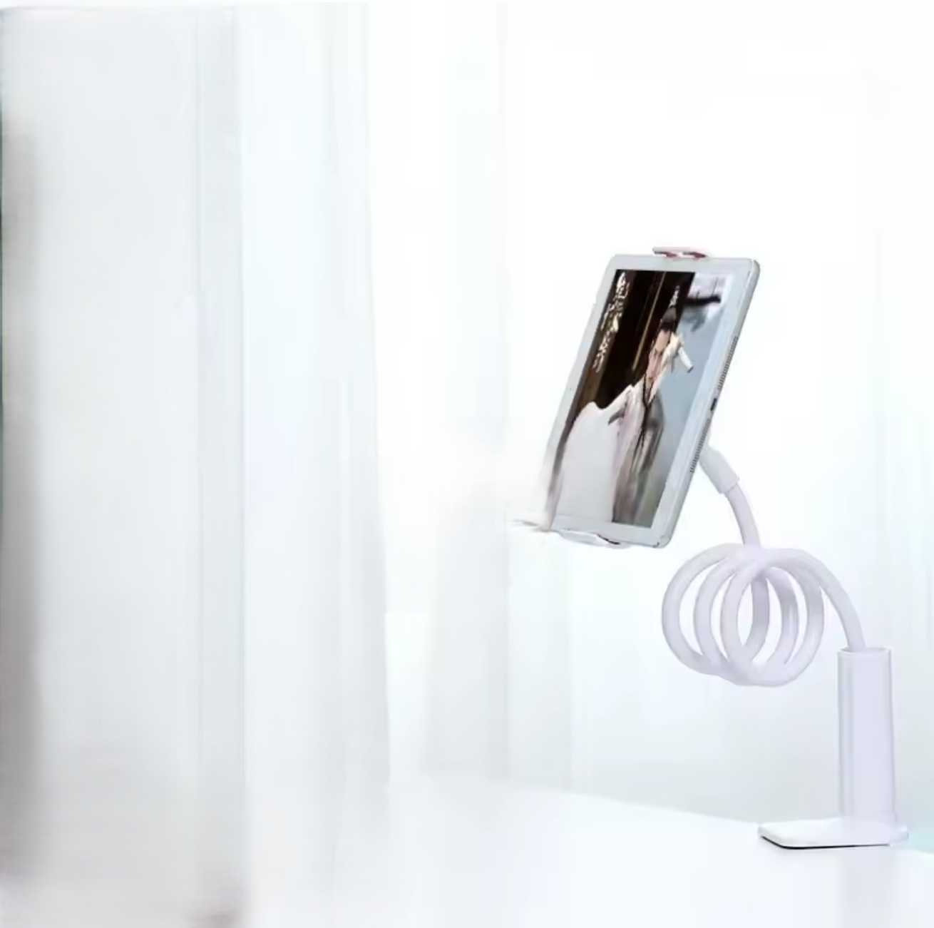 128cm Phone Holder Stand – 360° Flexible