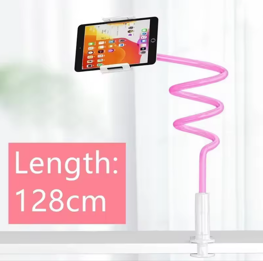 128cm Phone Holder Stand – 360° Flexible
