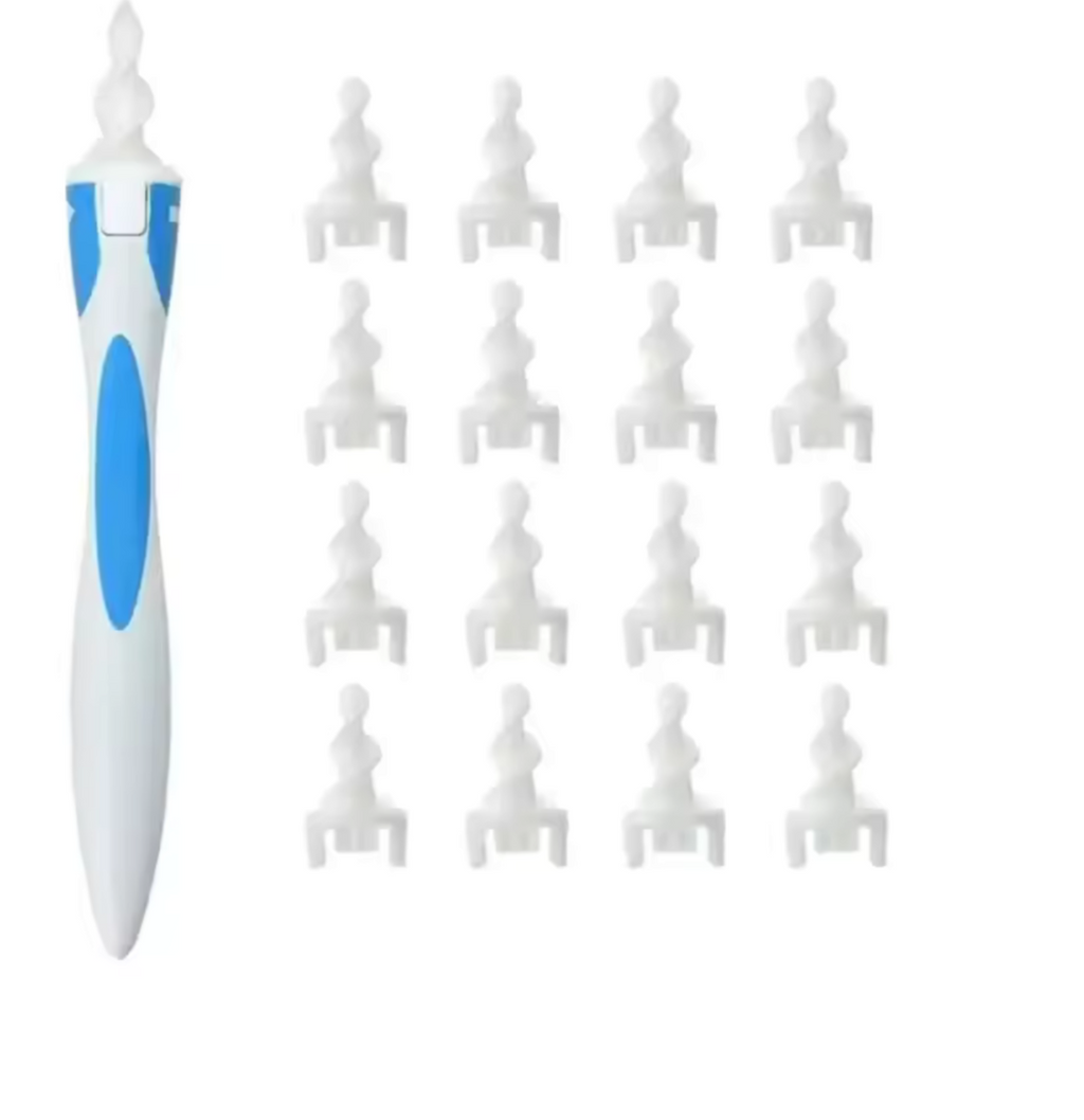 Ear Cleaner with Soft Silicone – 16 Tips