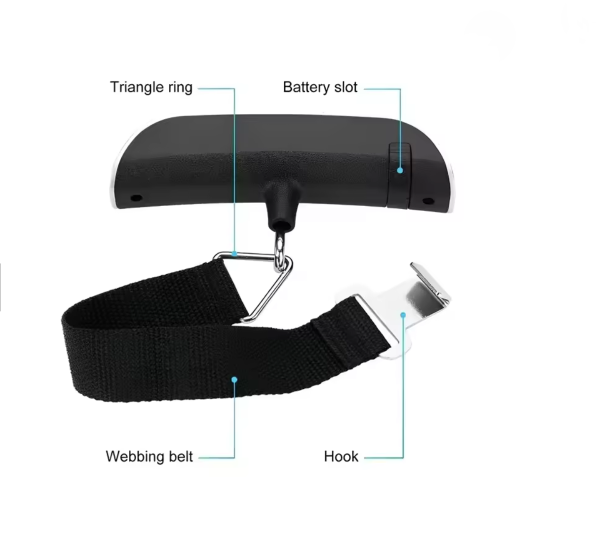 Portable Digital Luggage Scale (110lb/50kg)