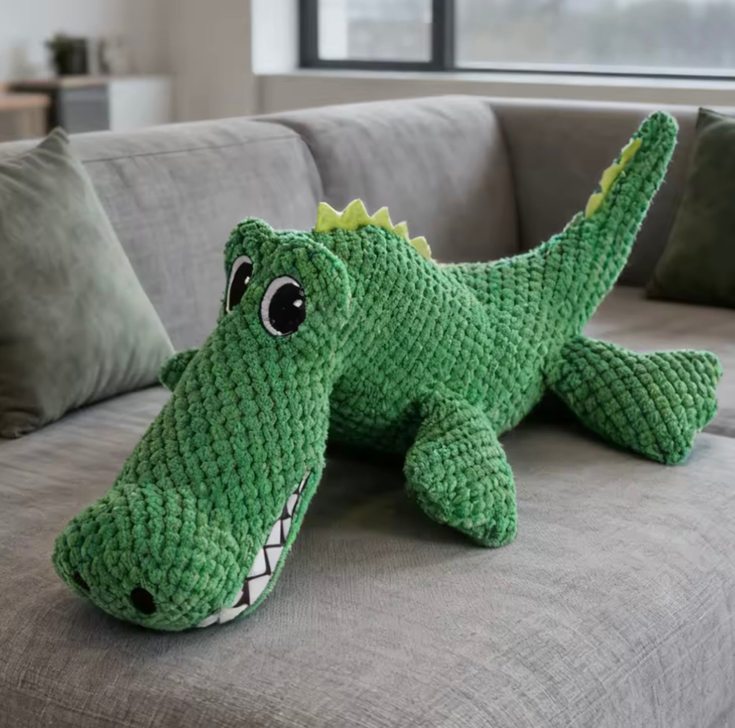 Durable Plush Pet Toy Dinosaur