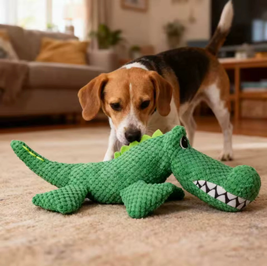 Durable Plush Pet Toy Dinosaur