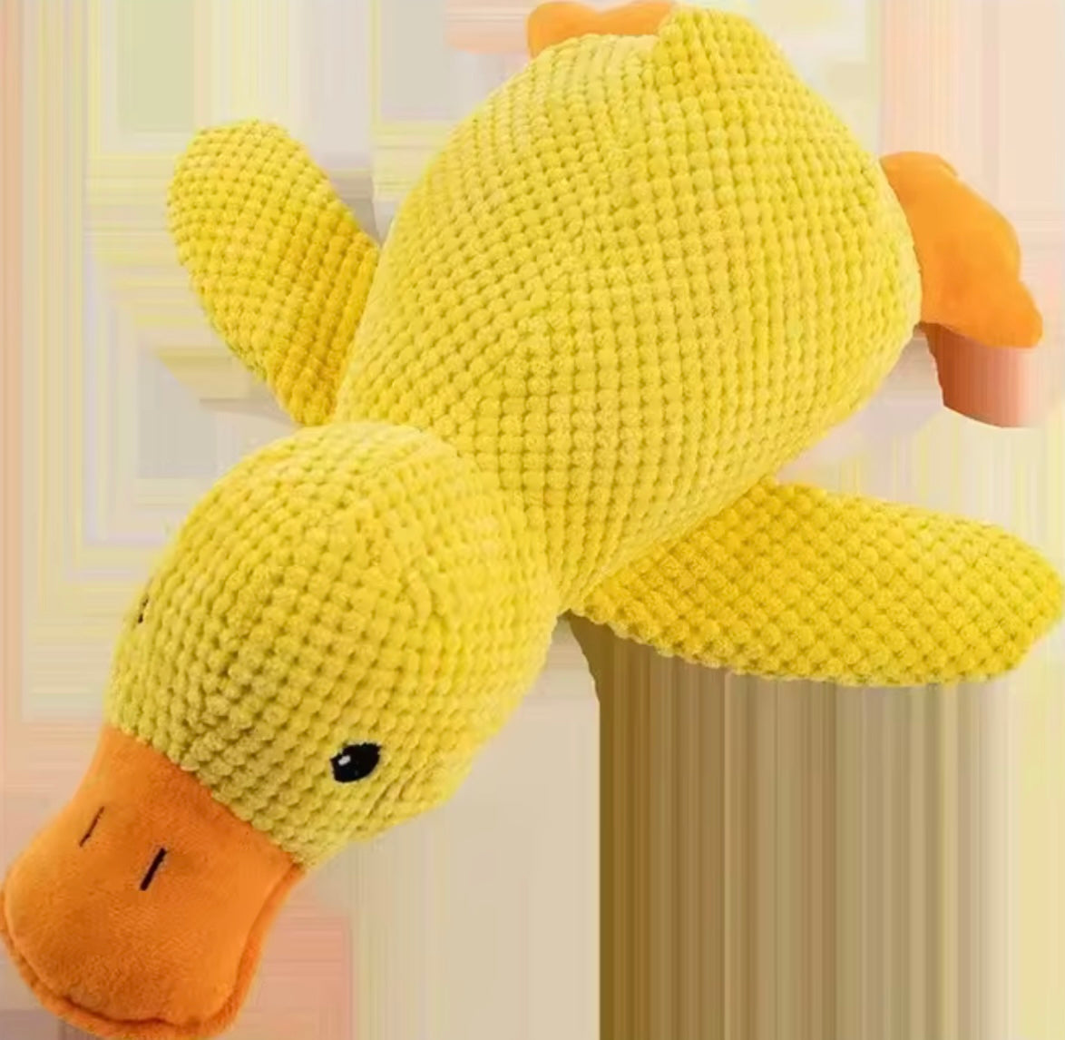 Pet Plush Duck Toy – Squeaky