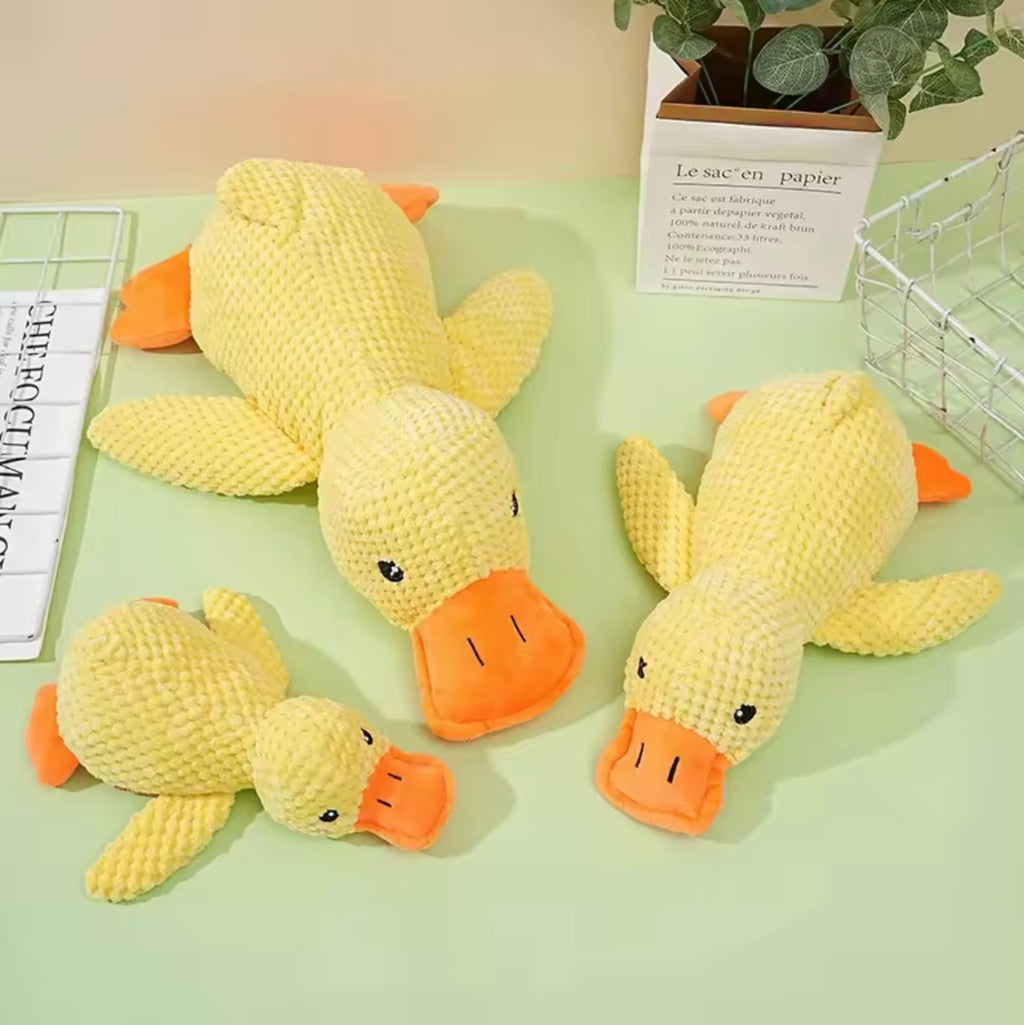 Pet Plush Duck Toy – Squeaky