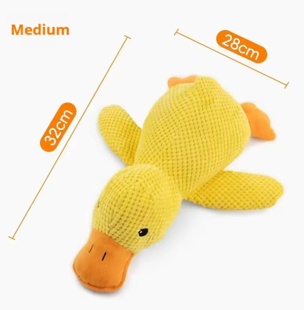 Pet Plush Duck Toy – Squeaky
