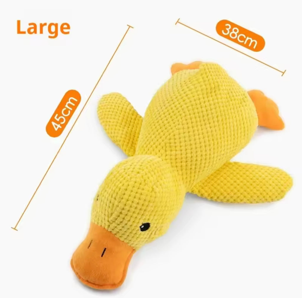 Pet Plush Duck Toy – Squeaky