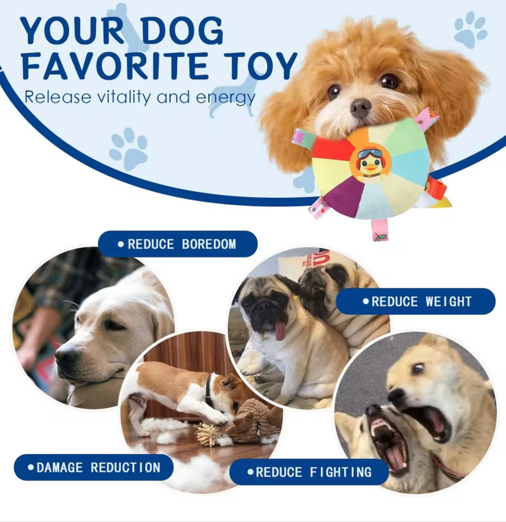 Soft Animal Plush Dog Toy – Chew & Molar Training