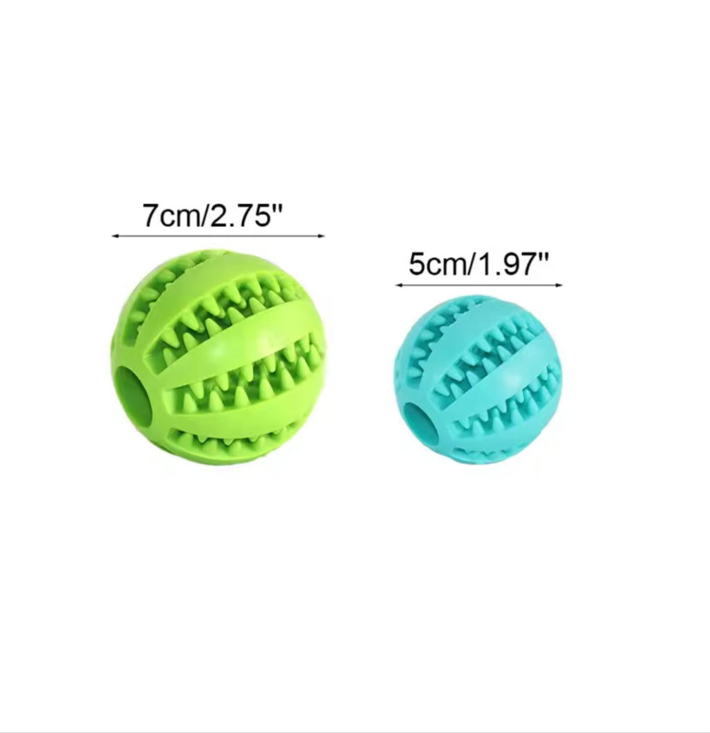Dog Toy Ball – Rubber Chew & Treat Feeder