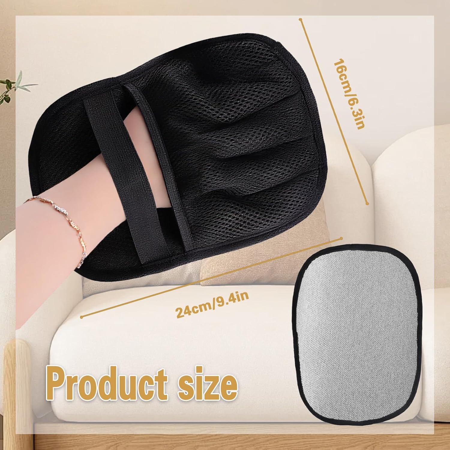 Five-Finger Pet Hair Remover Gloves