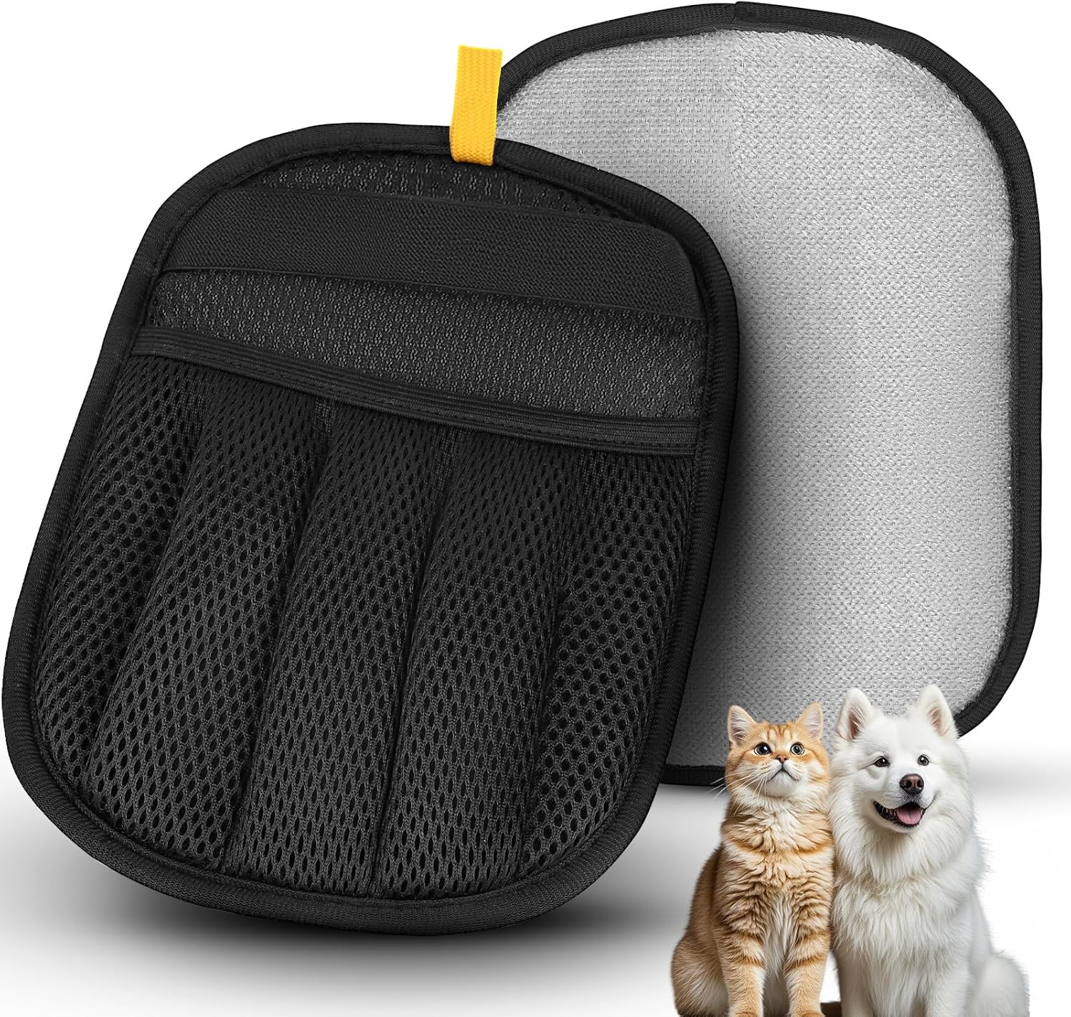 Five-Finger Pet Hair Remover Gloves