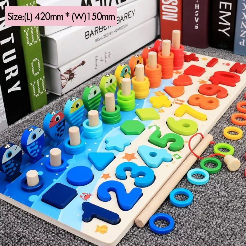 Kids Counting & Shape Matching Puzzle Toy
