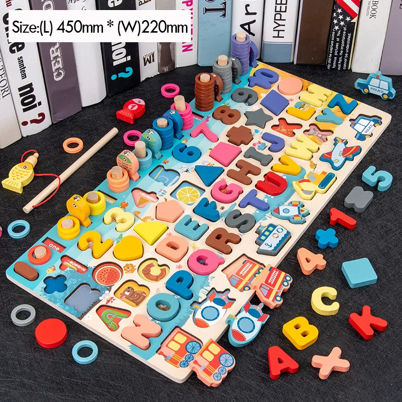 Kids Counting & Shape Matching Puzzle Toy