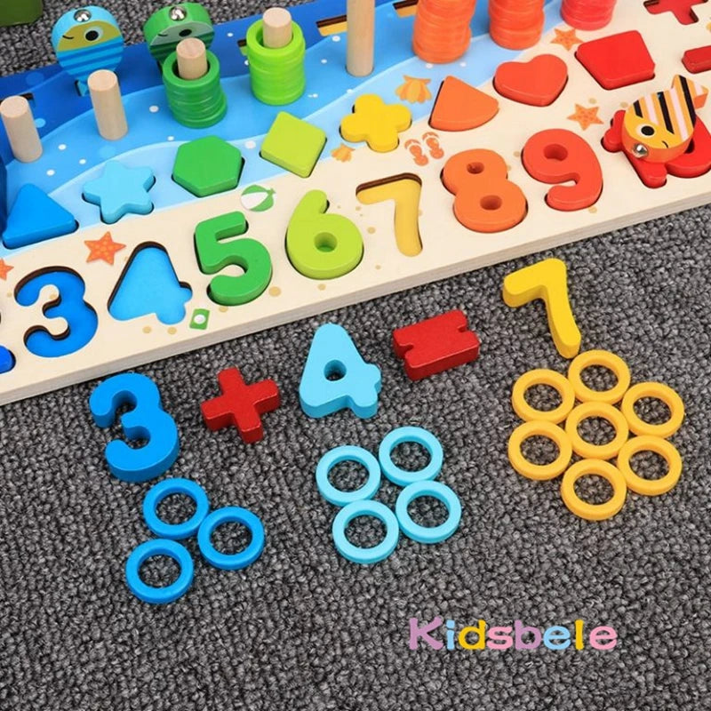 Kids Counting & Shape Matching Puzzle Toy