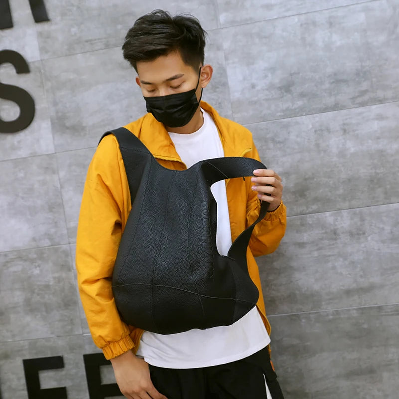 Unisex Leather Anti-Theft Backpack