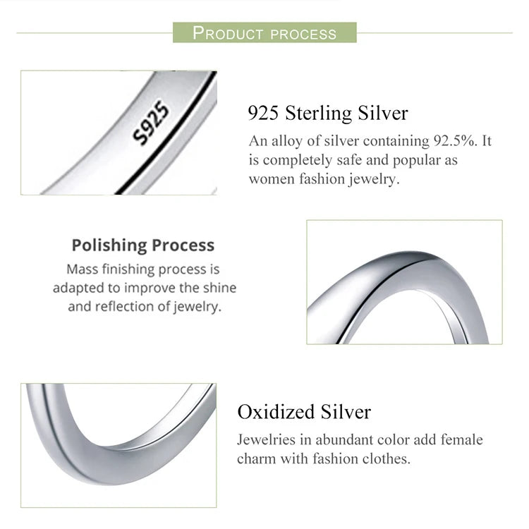 925 Sterling Silver Resizable Ring
