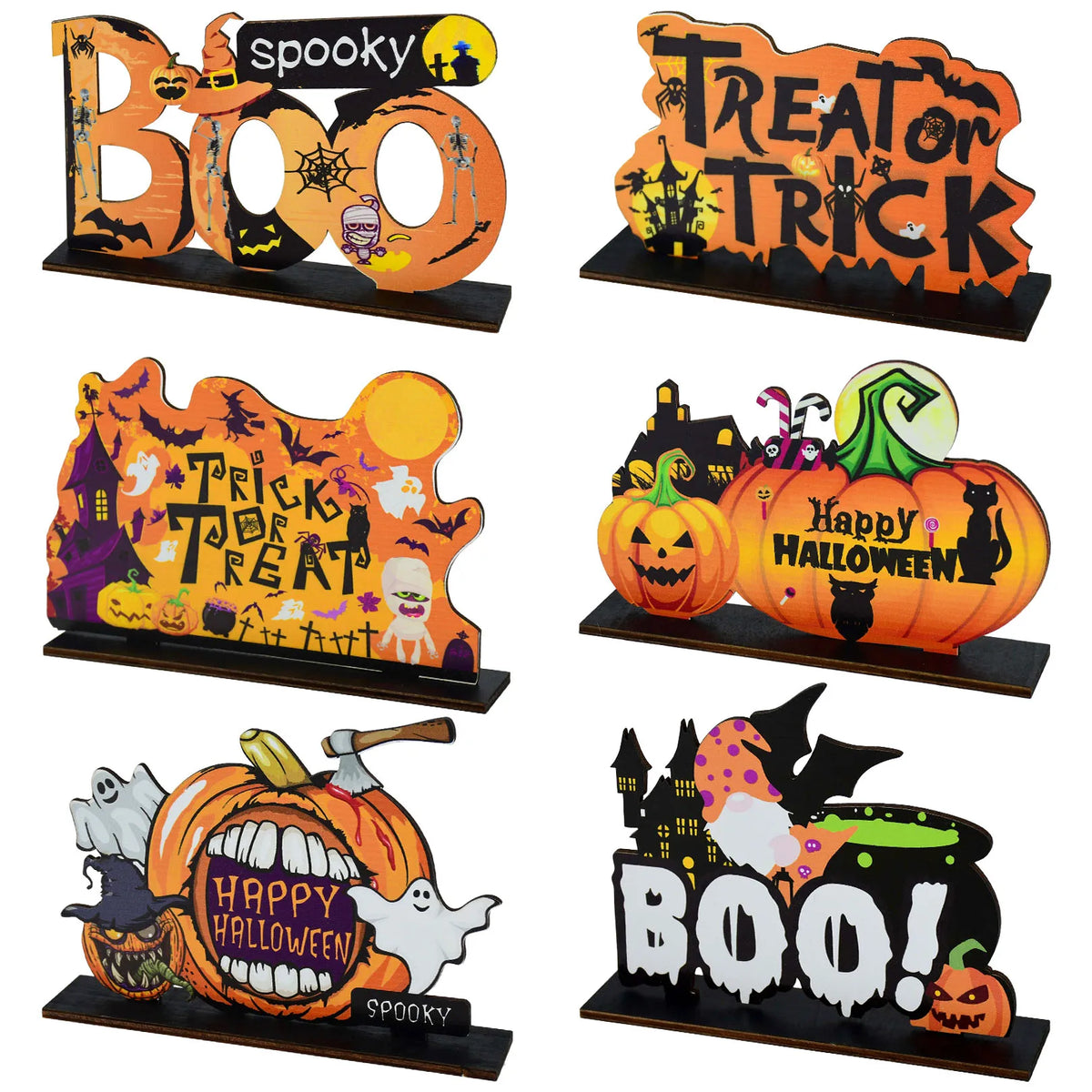 Halloween Wooden Signs & Ornaments