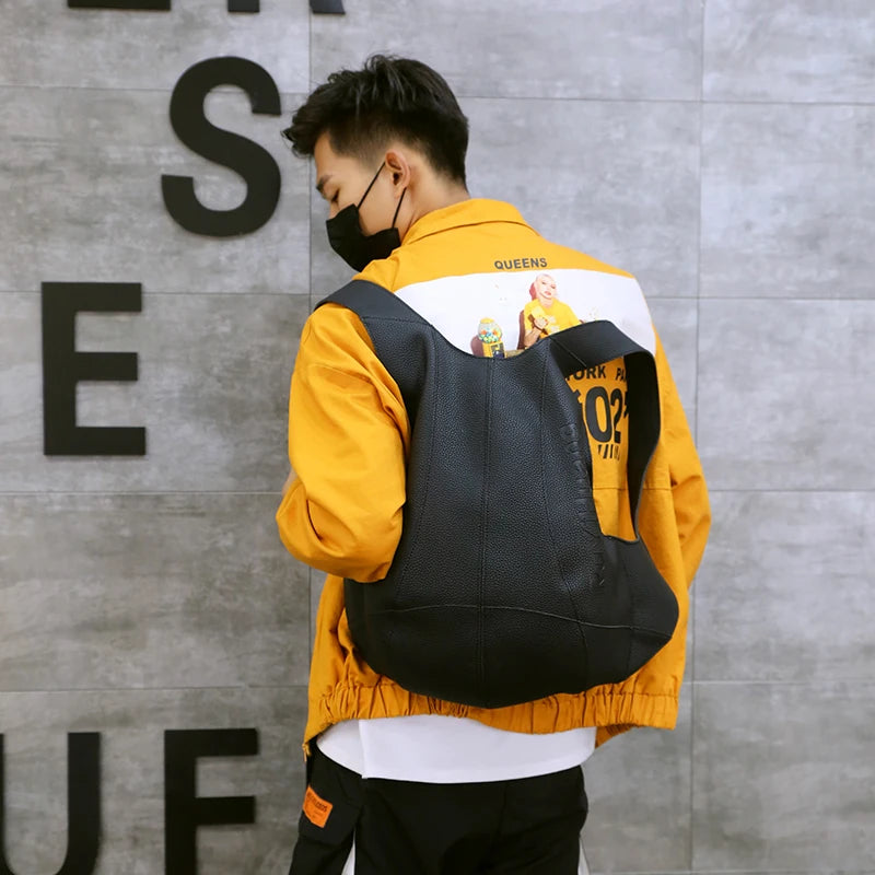 Unisex Leather Anti-Theft Backpack