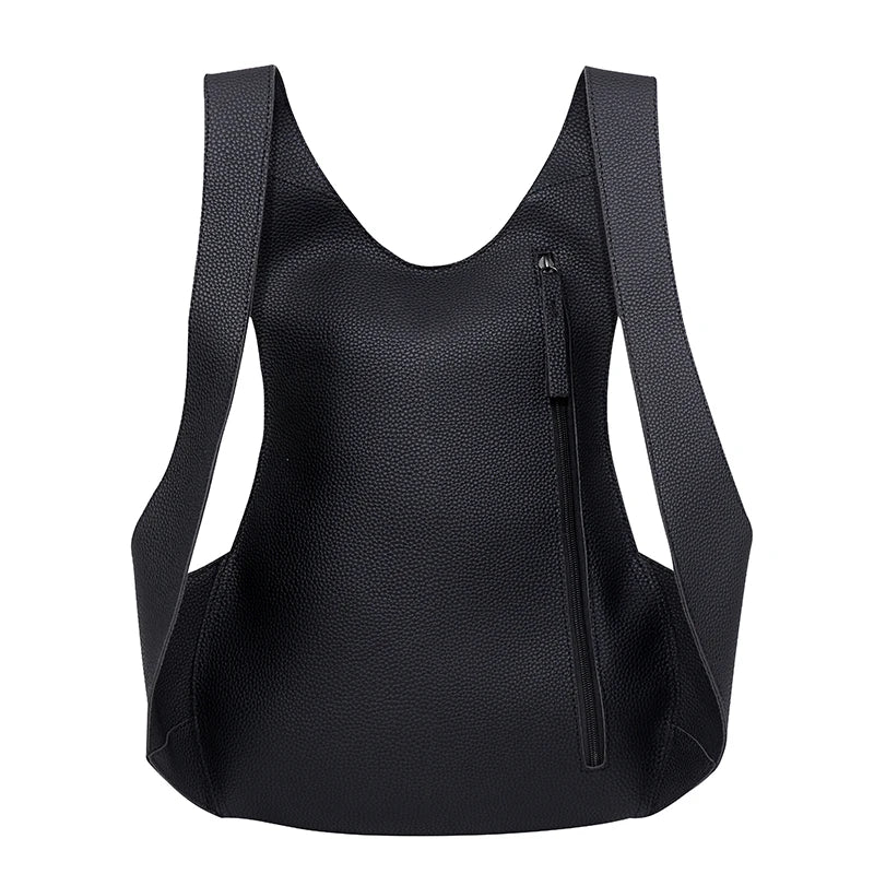 Unisex Leather Anti-Theft Backpack