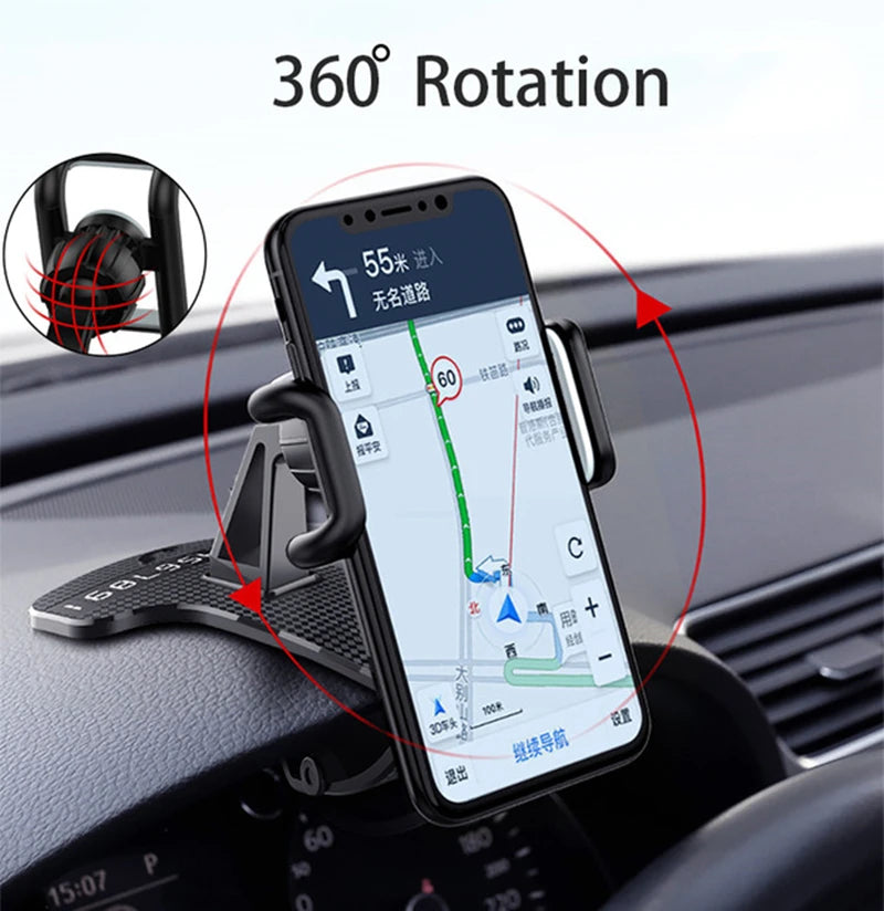 1260° Dashboard Phone Mount - (3.5 to 6.5 inch models only)