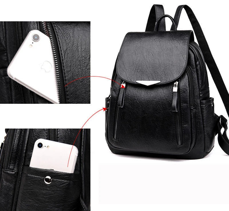 Women’s PU Leather Backpack
