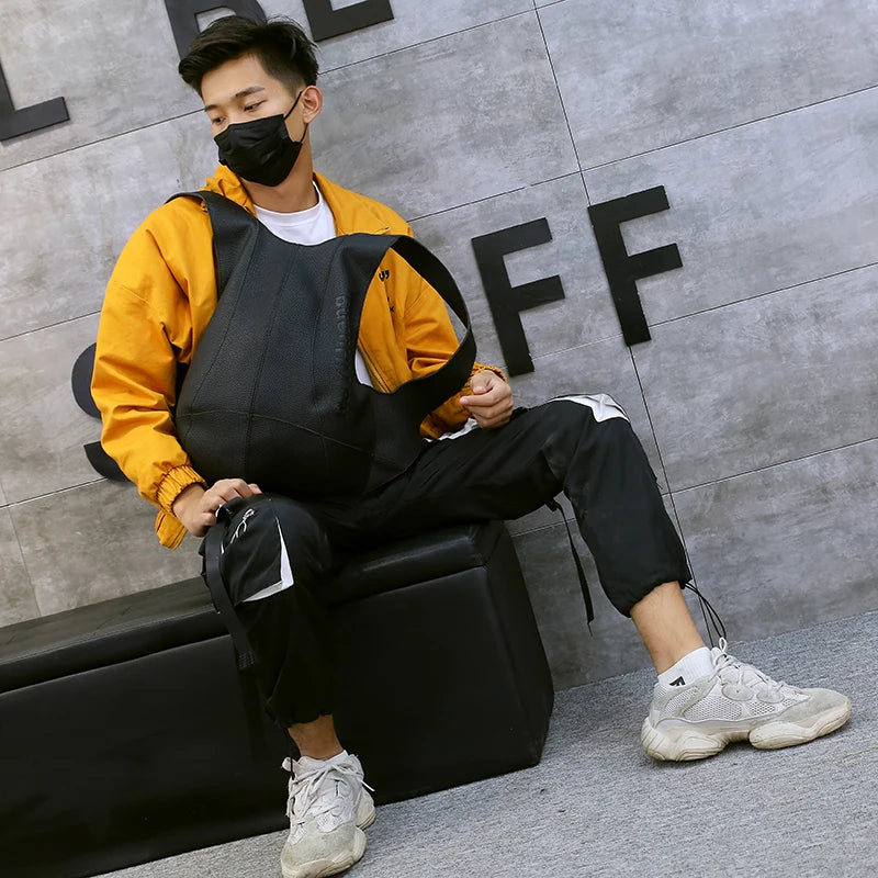 Unisex Leather Anti-Theft Backpack