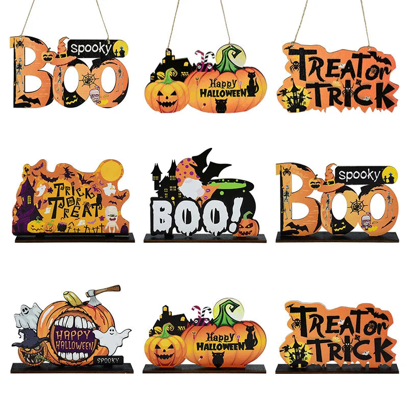 Halloween Wooden Signs & Ornaments