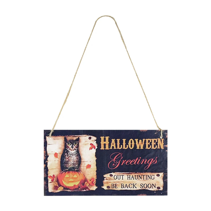 Halloween Wooden Signs & Ornaments