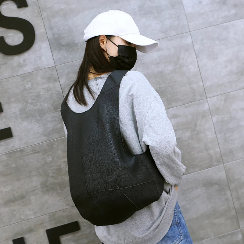 Unisex Leather Anti-Theft Backpack