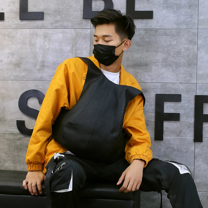 Unisex Leather Anti-Theft Backpack