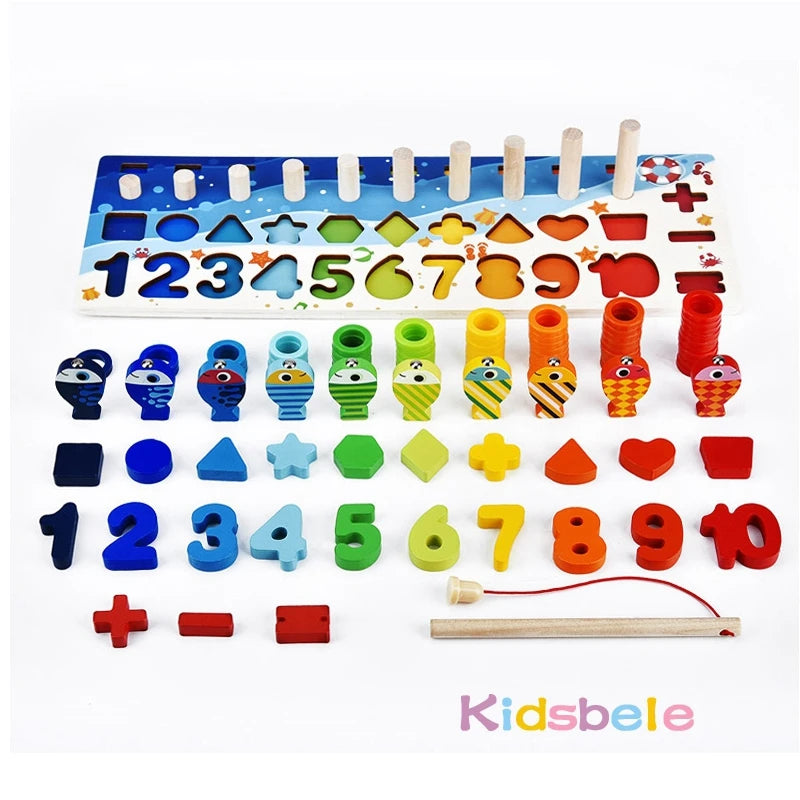 Kids Counting & Shape Matching Puzzle Toy