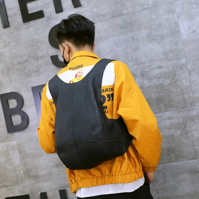 Unisex Leather Anti-Theft Backpack