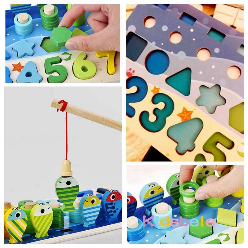 Kids Counting & Shape Matching Puzzle Toy