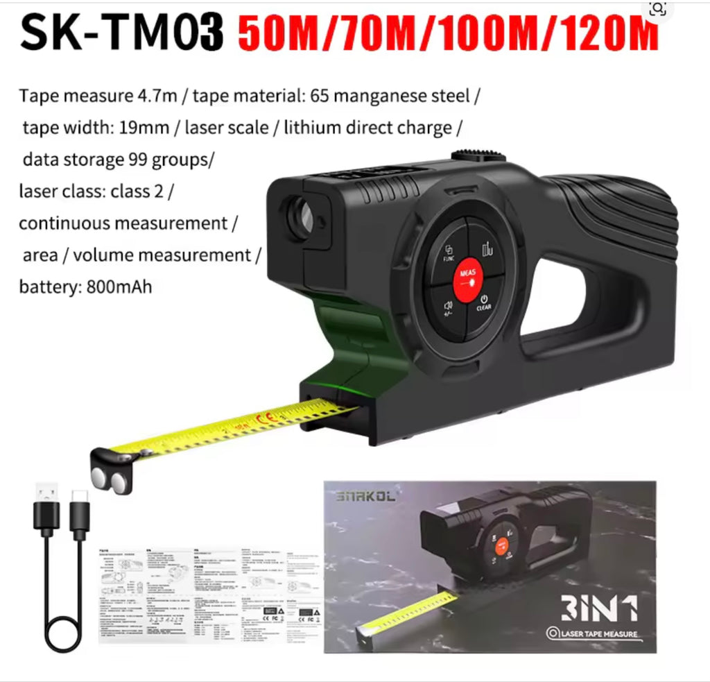 Snakol 3-in-1 Intelligent Laser Measure