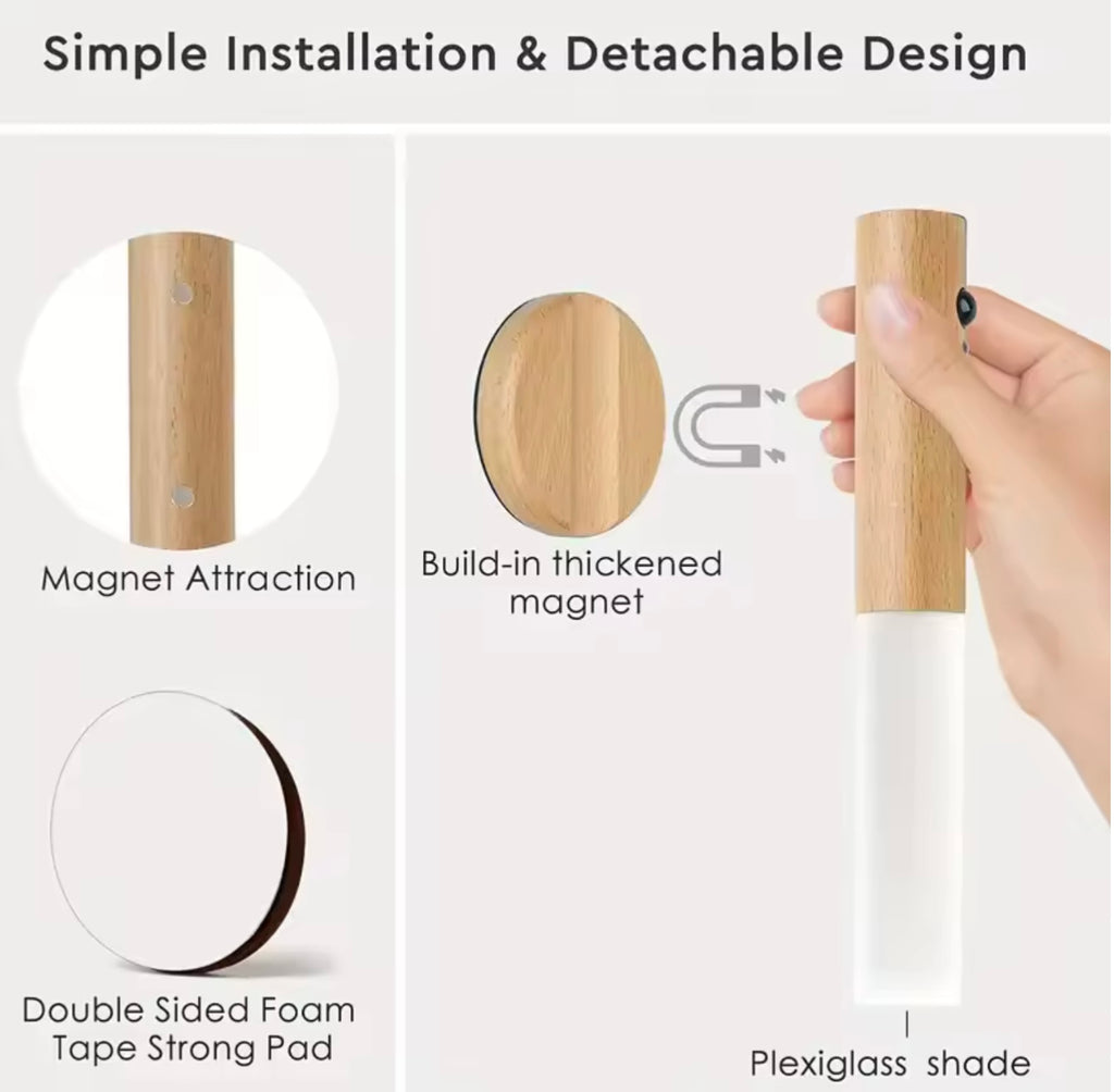 Smart Motion Sensor LED Night Light – Rechargeable