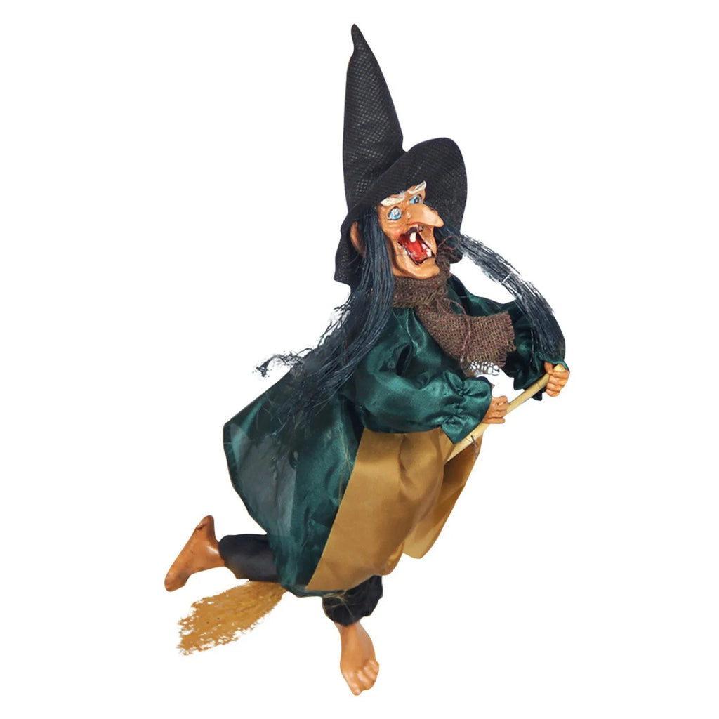 Halloween Talking Broom Witch
