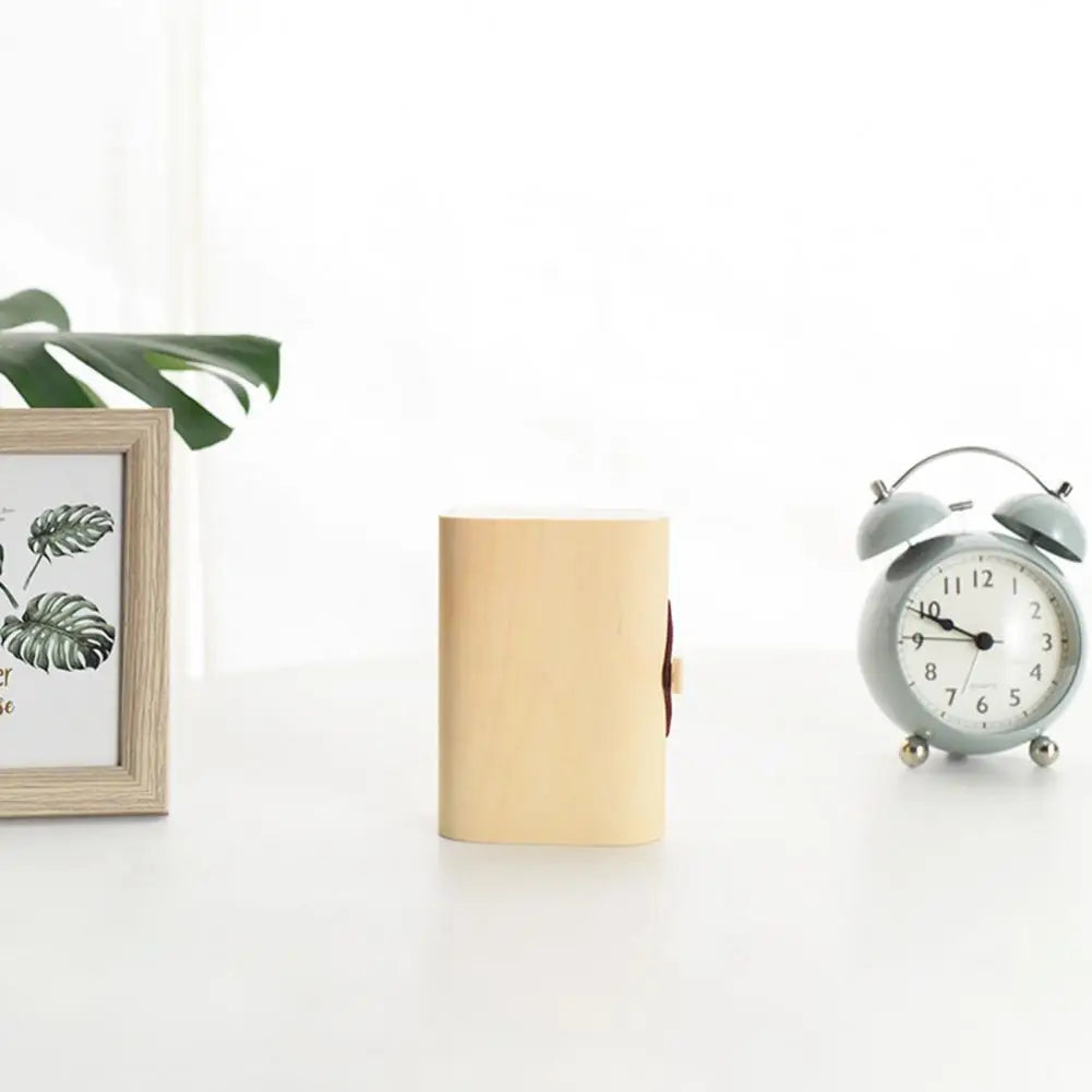 Wood Jewelry Box with Lid & Gold Lock