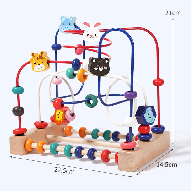 Kids Wooden Bead Maze Toy