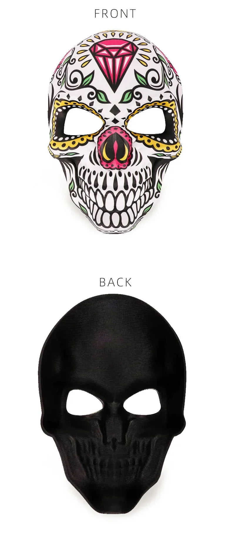 Halloween Day of the Dead Skull Mask