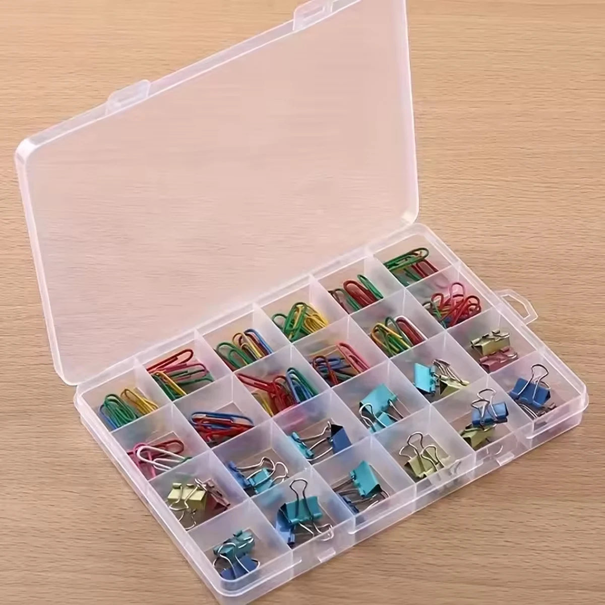 24-Grid Transparent Jewelry Storage Box
