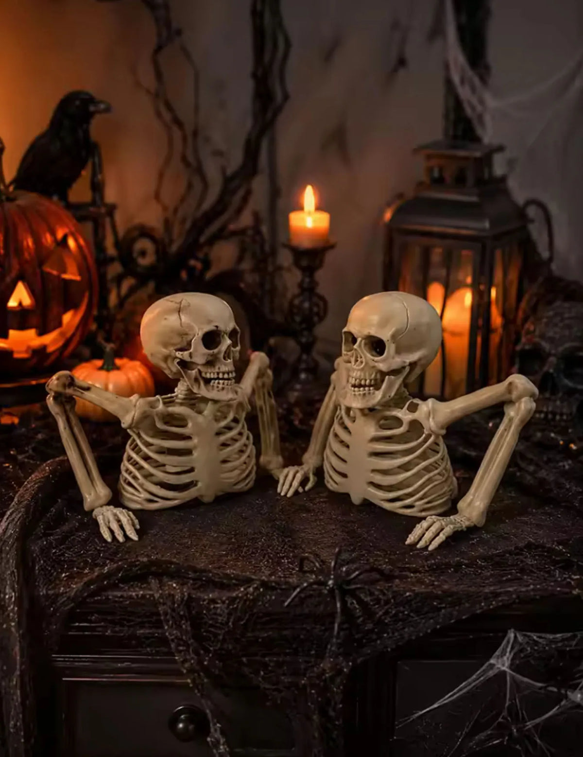 Halloween Half-Skeleton Decoration