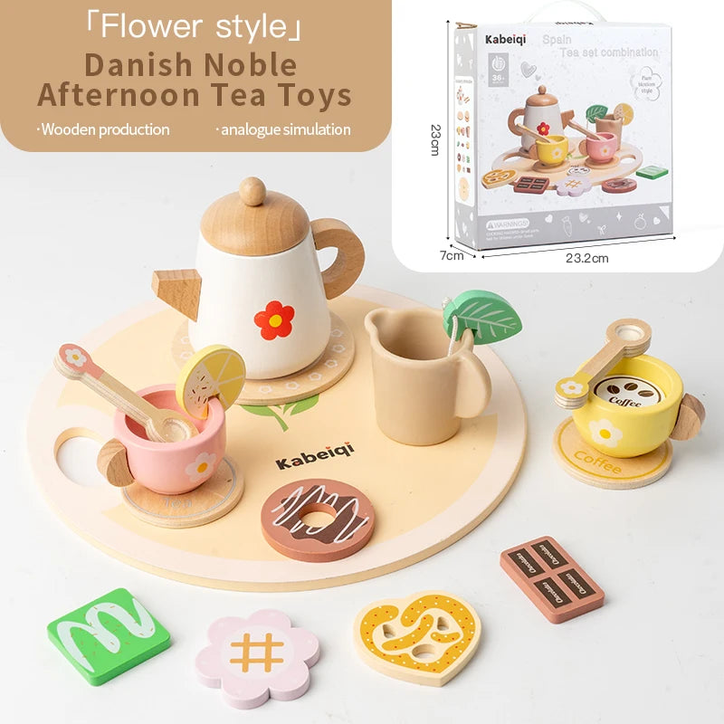 Kids Wooden Tea Party Toy