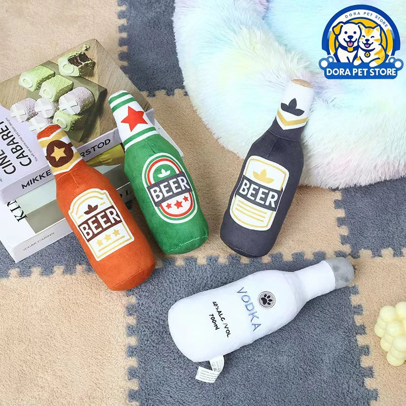 Funny Simulation Bottle Pet Toy – Dog & Cat