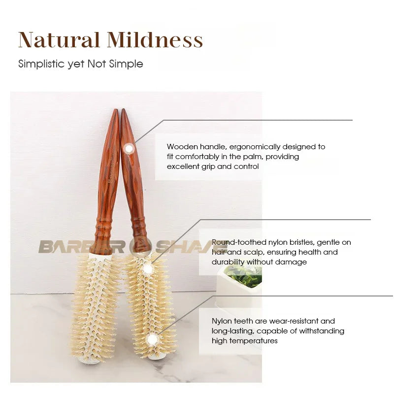 3-Size Round Hair Brush