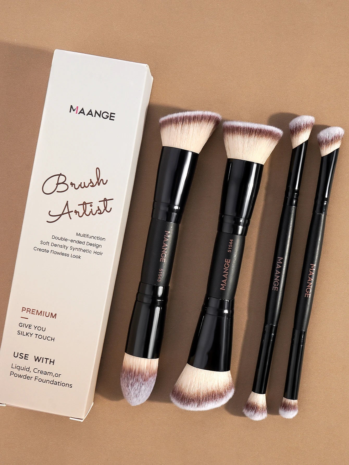 MAANGE 4pcs Makeup Brush Set