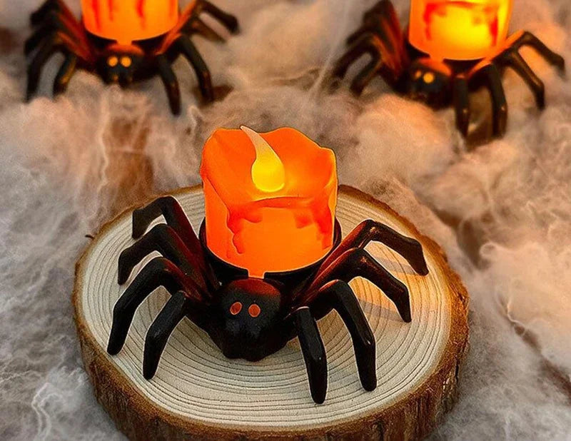 Halloween Spider LED Candle
