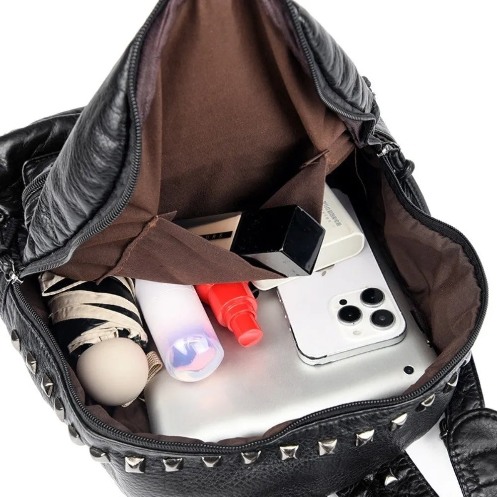 Stylish Rivet Backpack for Men & Women