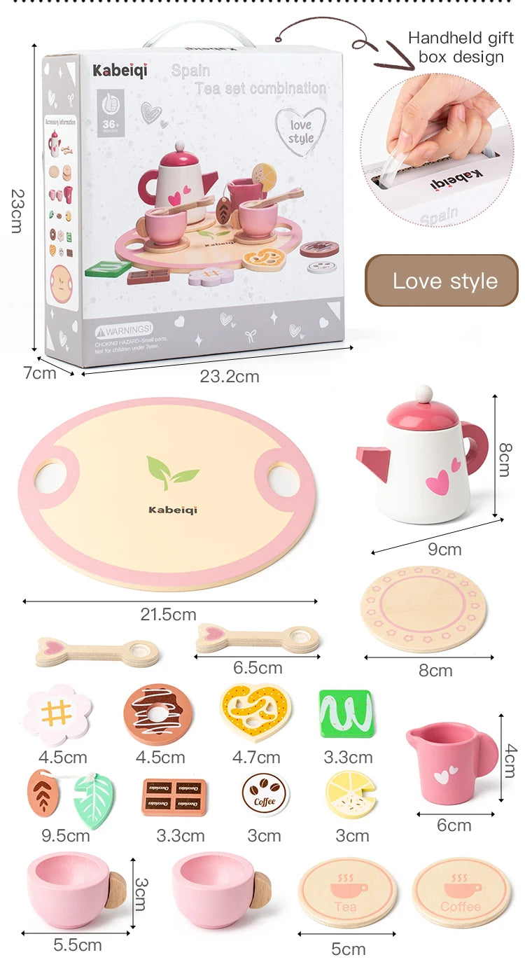 Kids Wooden Tea Party Toy