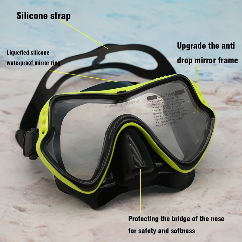Large Frame Diving Goggles